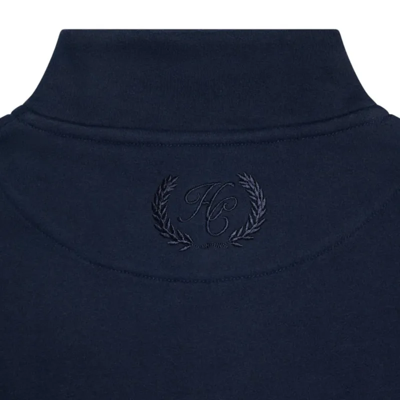 Holland Cooper Sporting Henley Goods Men's Quarter Zip - Ink Navy-4
