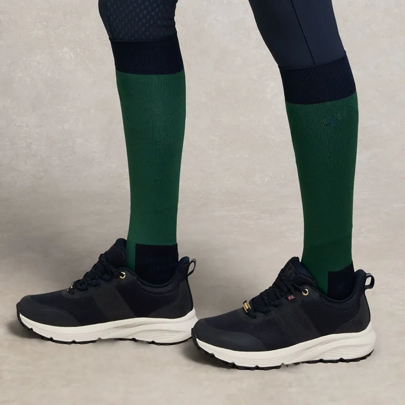 Holland Cooper Womens Tall Riding Socks - Racing Green/Navy
