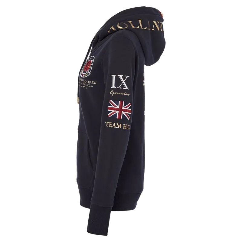 Holland Cooper Team Zip Hoodie Womens - Ink Navy-9