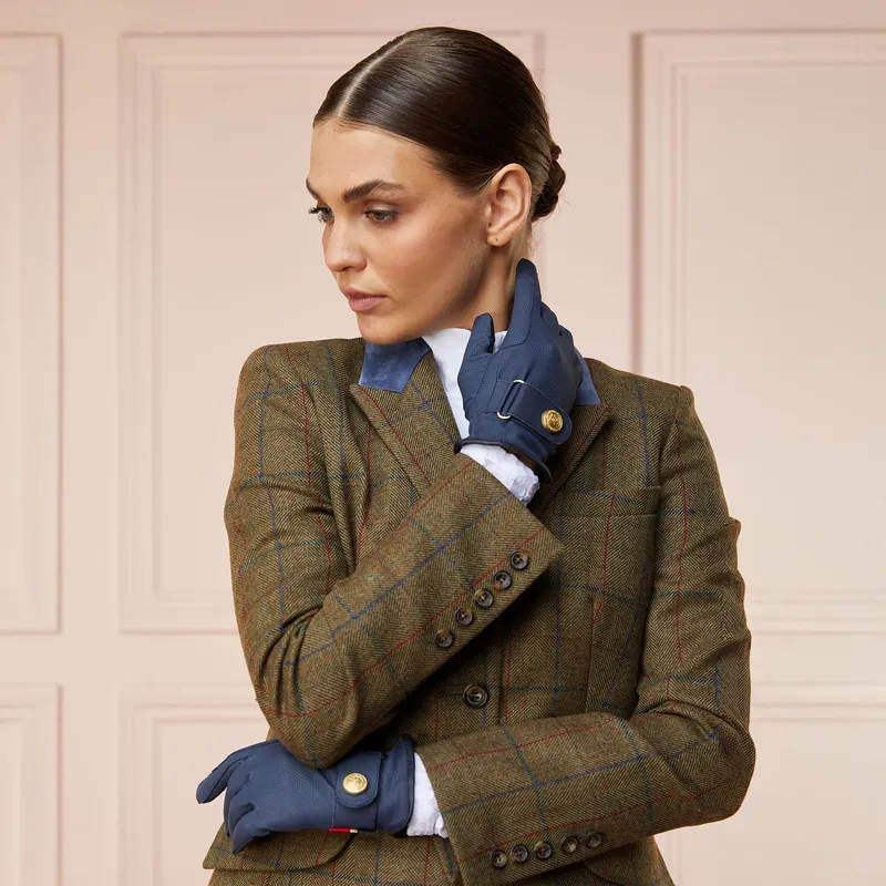 Holland Cooper Riding Gloves - Navy-1