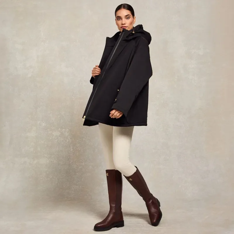 Holland Cooper One Size Waterproof Womens Jacket - Black-3