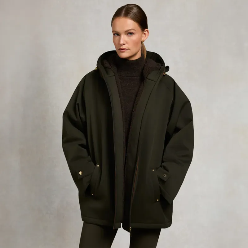 Holland Cooper One Size Waterproof Womens Jacket - Khaki