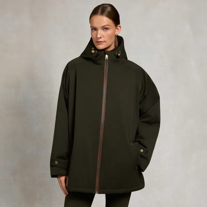 Holland Cooper One Size Waterproof Womens Jacket - Khaki-1