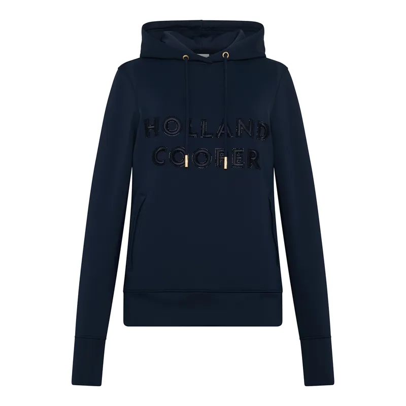 Holland Cooper Crystal Womens Hoodie - Ink Navy-3