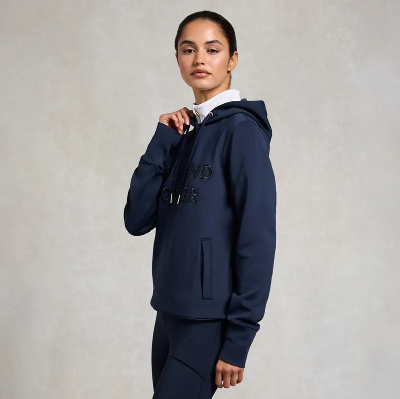 Holland Cooper Crystal Womens Hoodie - Ink Navy-1
