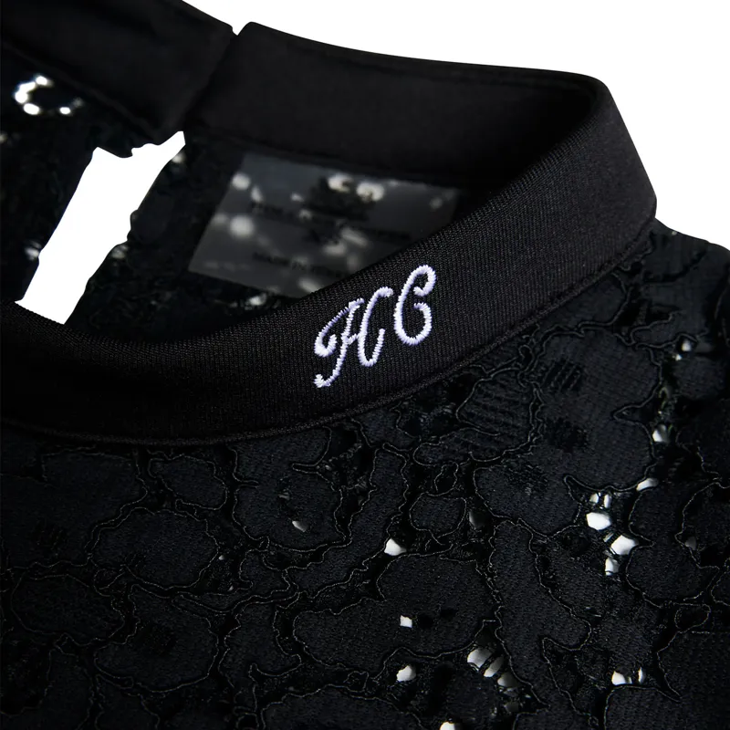 Holland Cooper Womens Lace Tee - Black-2