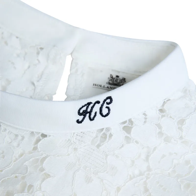 Holland Cooper Womens Lace Tee - White-2