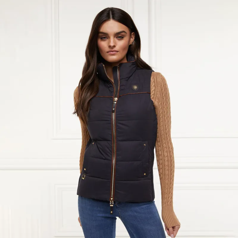 Holland Cooper Banbury Ladies Microfibre Gilet - Ink Navy