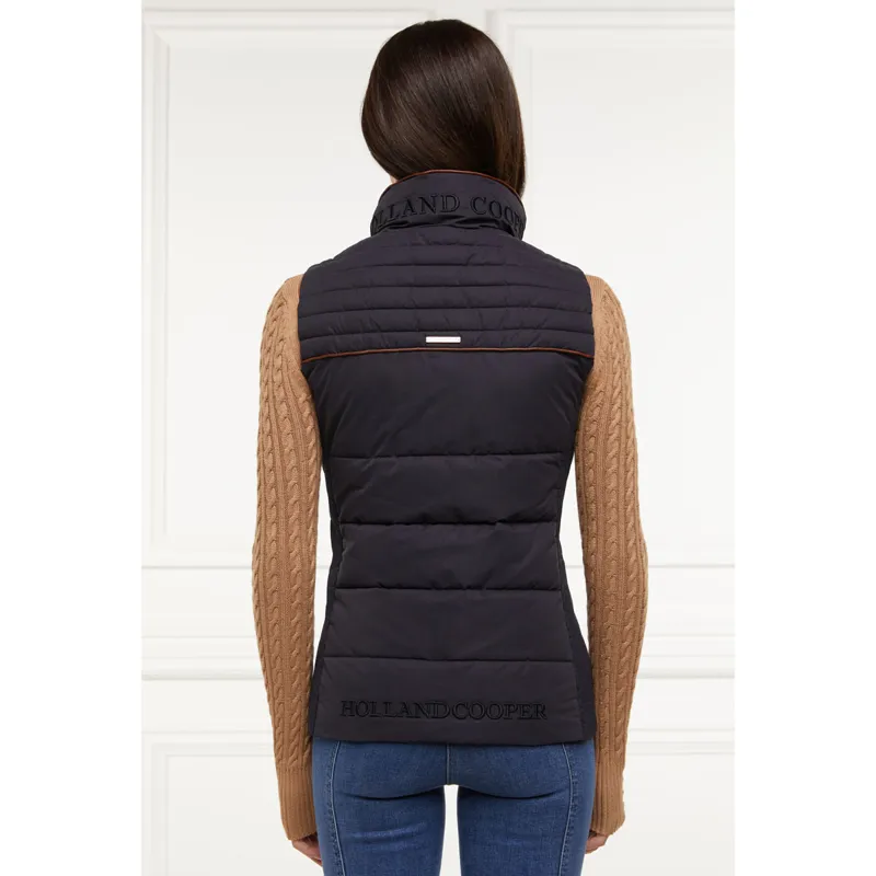 Holland Cooper Banbury Ladies Microfibre Gilet - Ink Navy-1