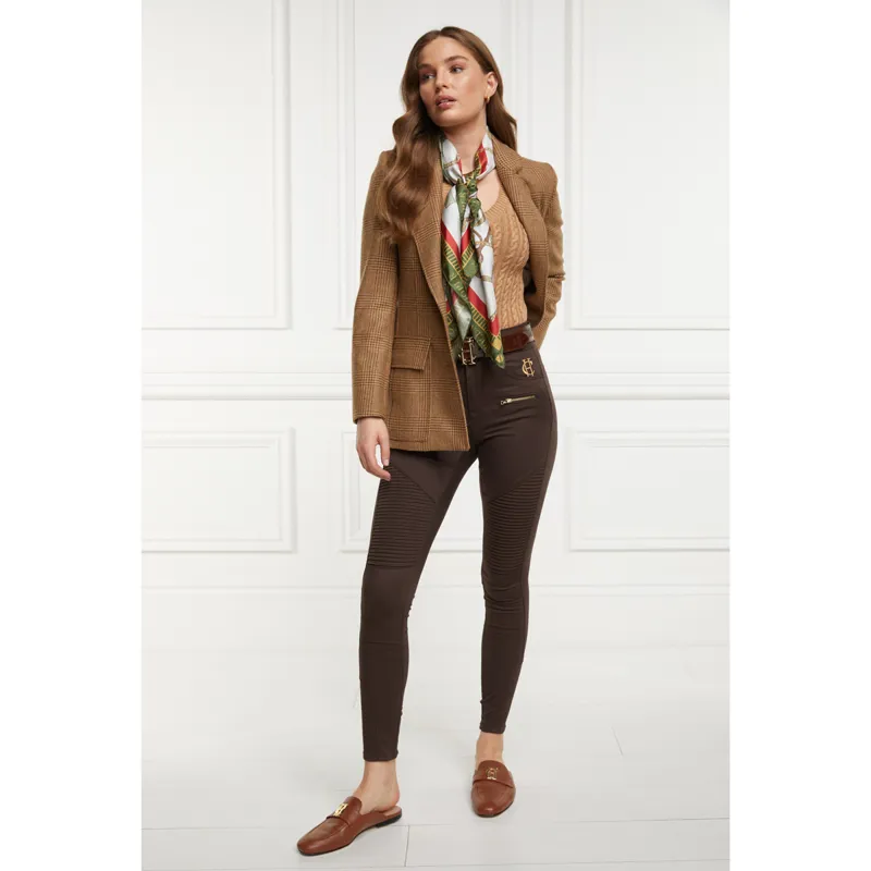 Holland Cooper Womens Biker Jeans - Chocolate-2