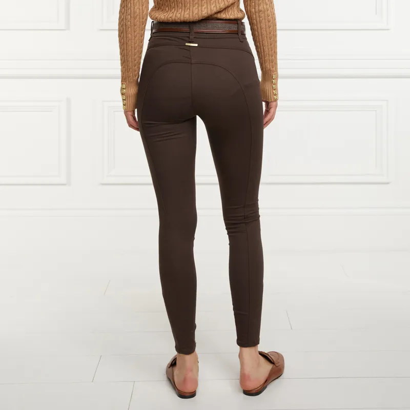 Holland Cooper Womens Biker Jeans - Chocolate-4