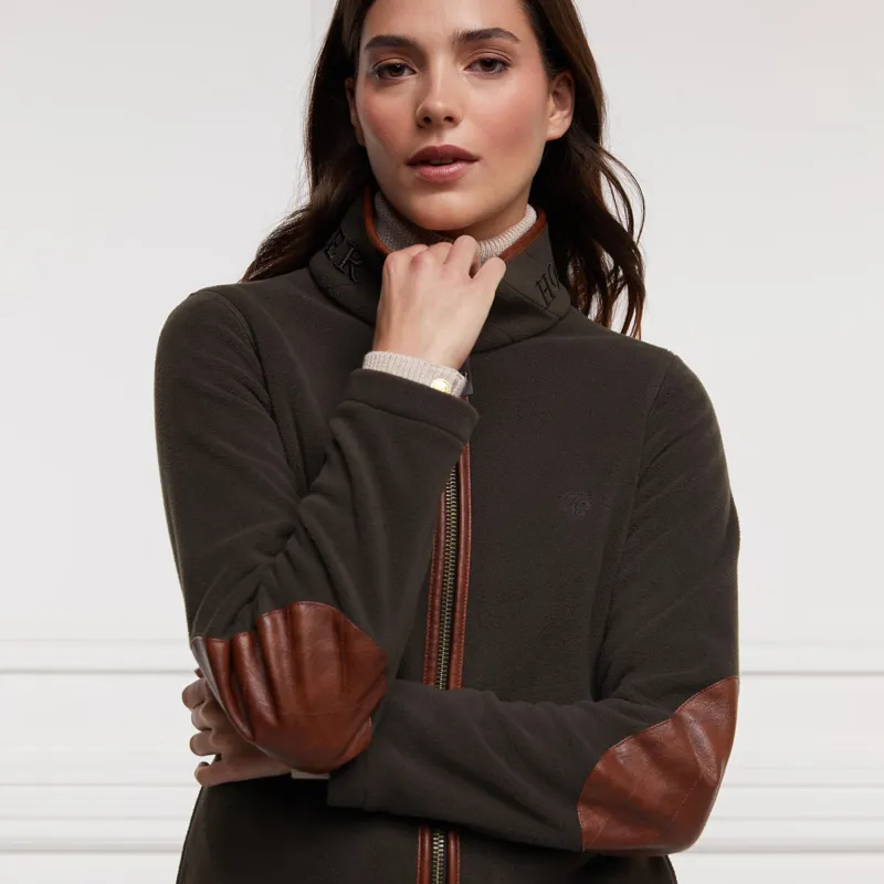 Holland Cooper Country Fleece Ladies Jacket - Khaki-1