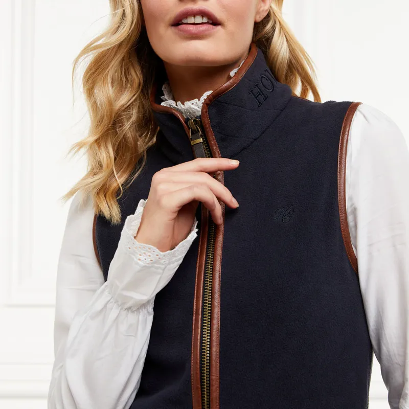 Holland Cooper Country Fleece Womens Gilet - Ink Navy-1
