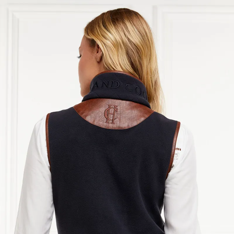 Holland Cooper Country Fleece Womens Gilet - Ink Navy-2