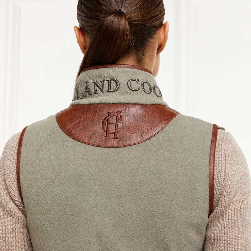 Holland Cooper Country Fleece Ladies Gilet - Sage-1