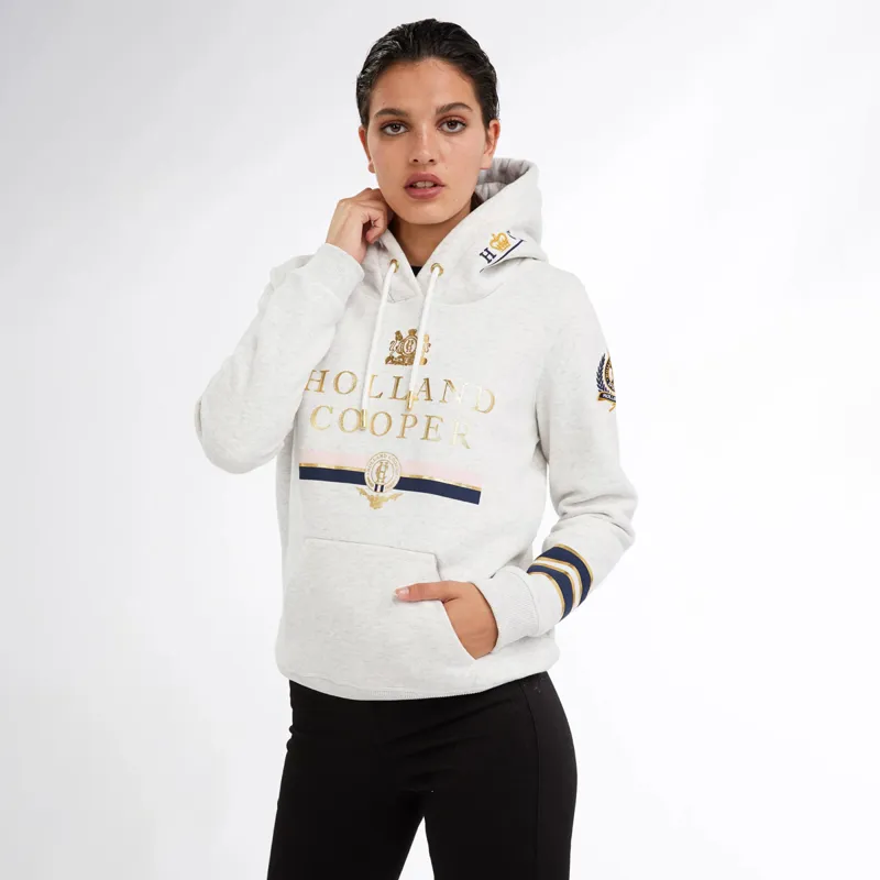 Holland Cooper HC Heritage Ladies Hoodie - Ice Grey