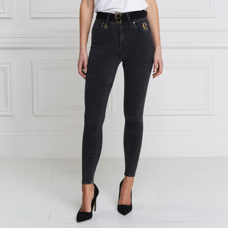 Holland Cooper Womens Jodhpur Jeans - Washed Black