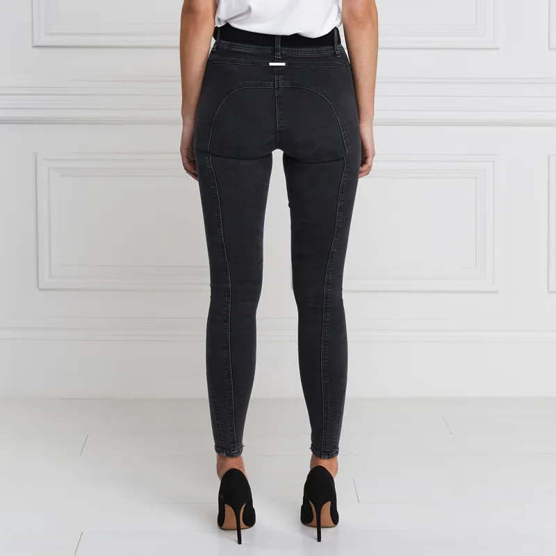 Holland Cooper Womens Jodhpur Jeans - Washed Black-2