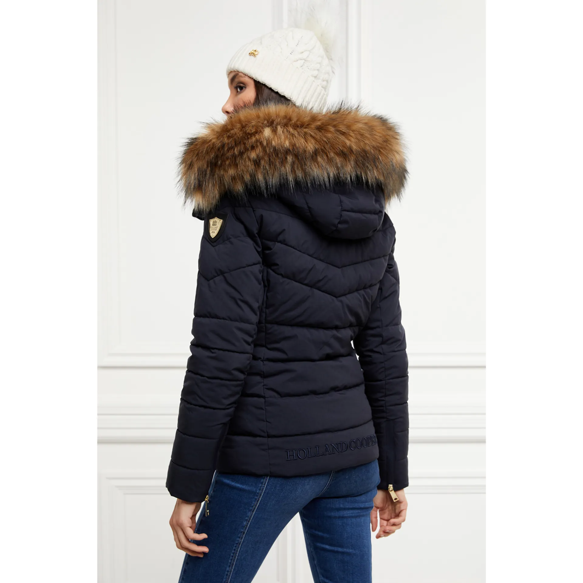 Holland Cooper Whistler Ladies Puffer Jacket Ink Navy