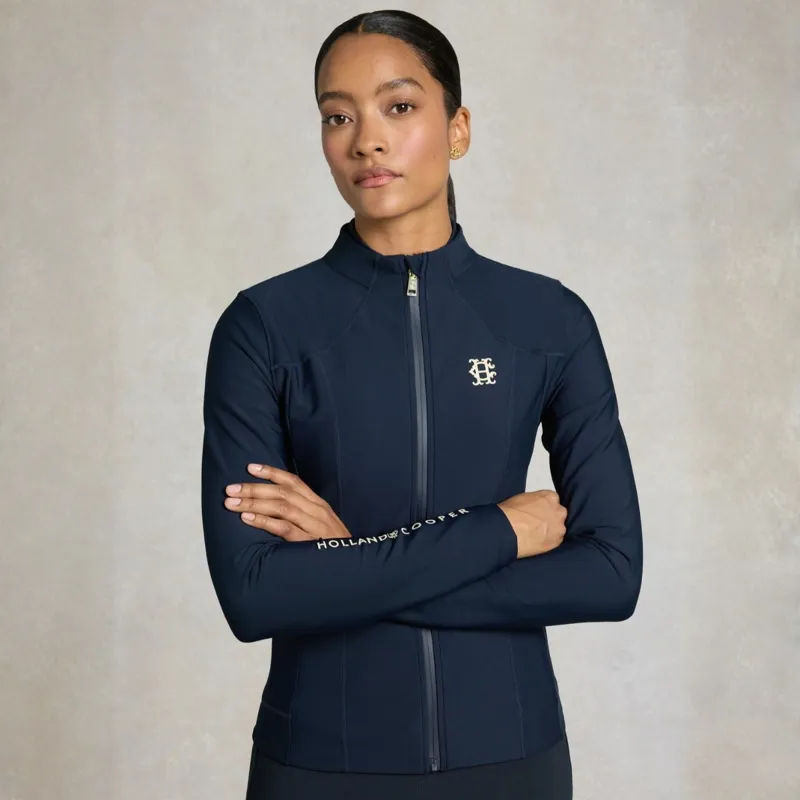 Holland Cooper Chiltern Womens Zip Training Top - Ink Navy