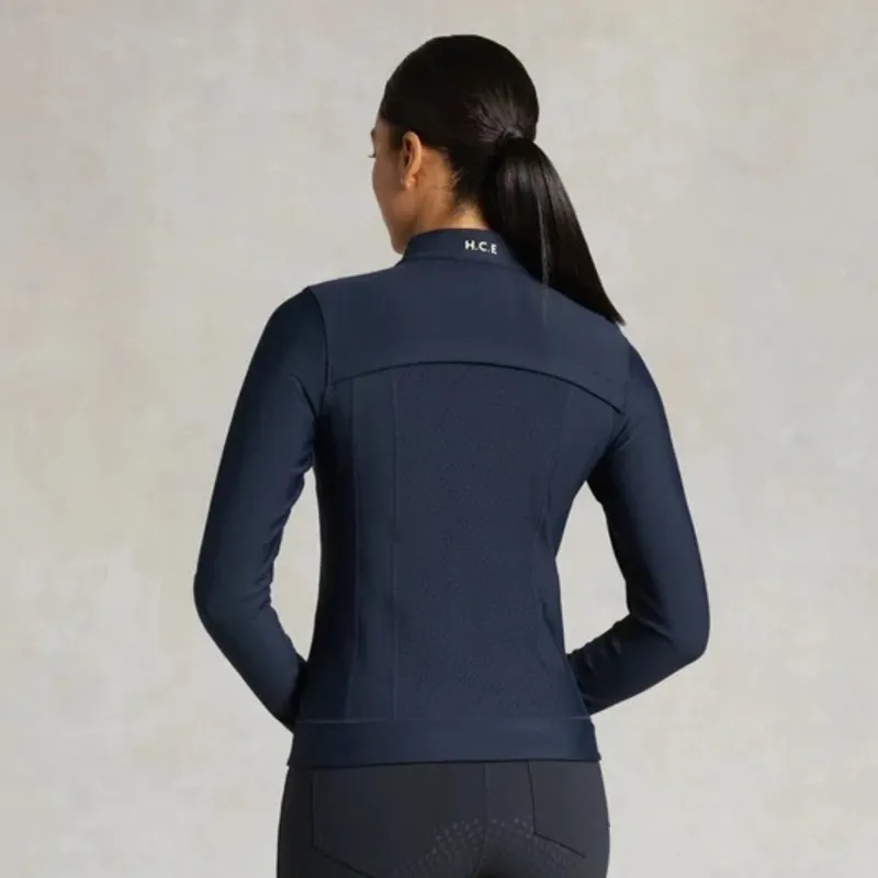 Holland Cooper Chiltern Womens Zip Training Top - Ink Navy-2