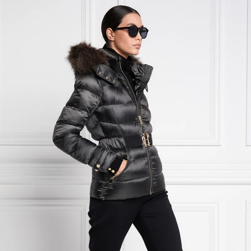 Holland Cooper Aspen Ladies Padded Jacket Khaki Grey
