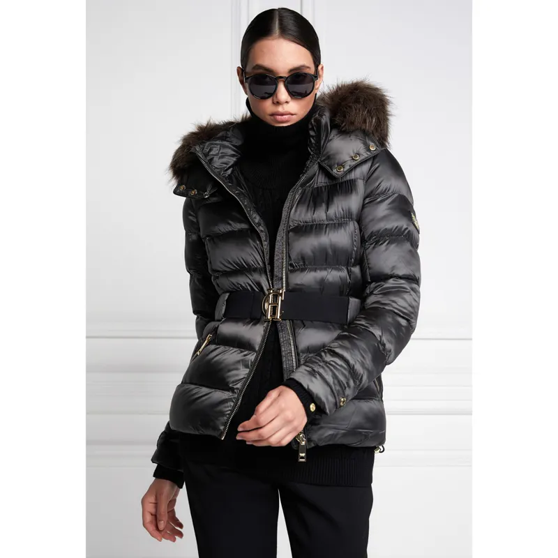 Holland Cooper Aspen Ladies Padded Jacket - Khaki Grey-3