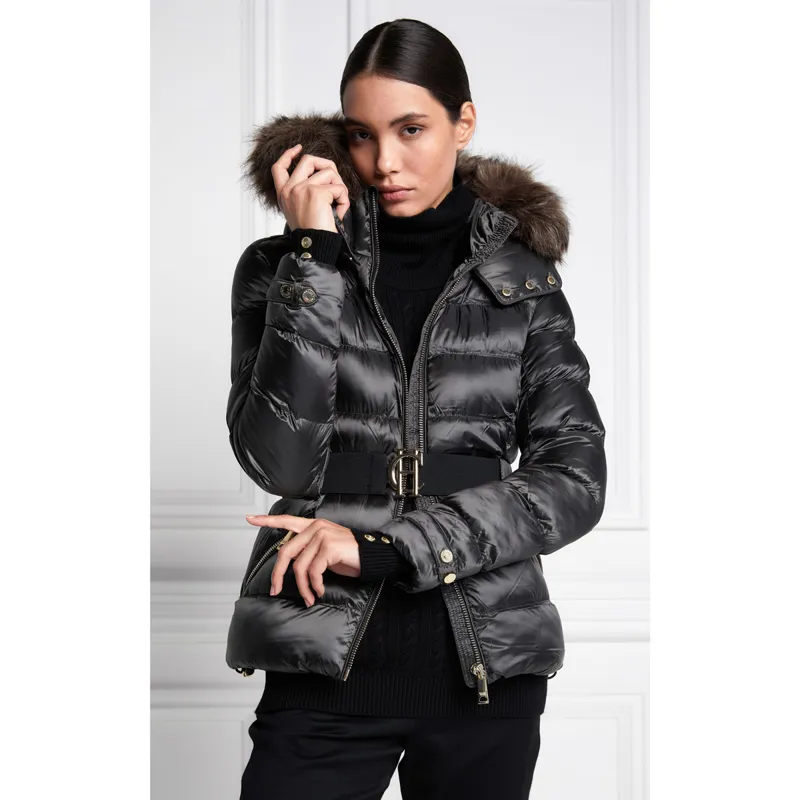 Holland Cooper Aspen Ladies Padded Jacket - Khaki Grey-4