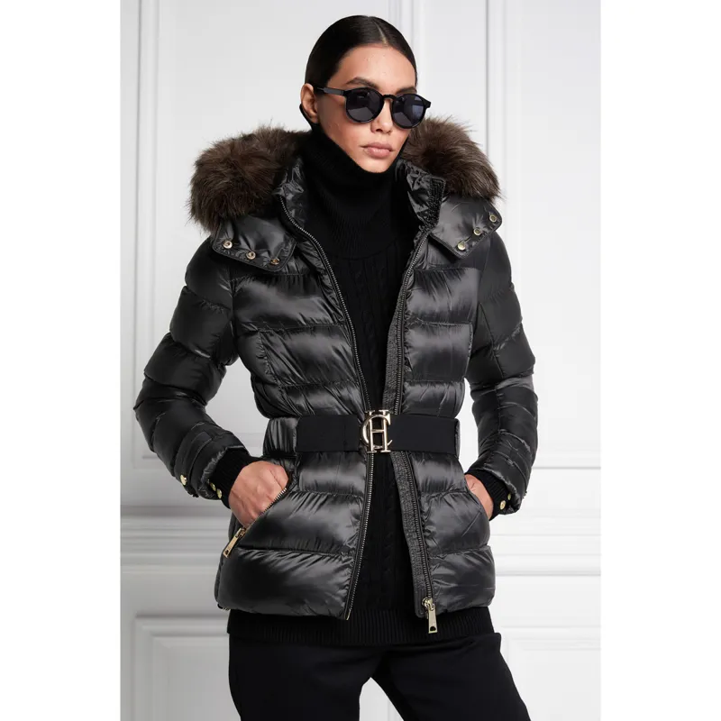 Holland Cooper Aspen Ladies Padded Jacket - Khaki Grey-5