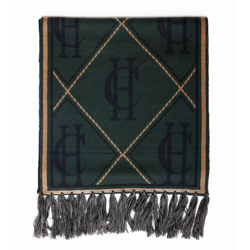 Holland Cooper Reversible Monogram Scarf - Blackwatch Tartan-3