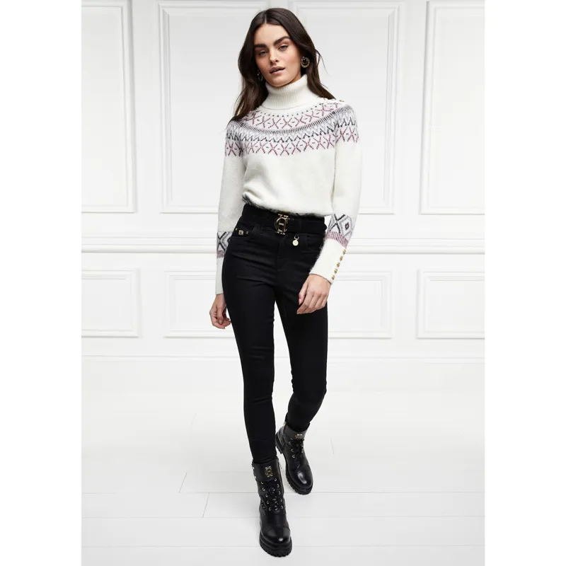 Holland Cooper Thermal Womens Jodhpur Jeans - Black-2