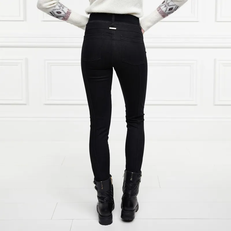 Holland Cooper Thermal Womens Jodhpur Jeans - Black-1