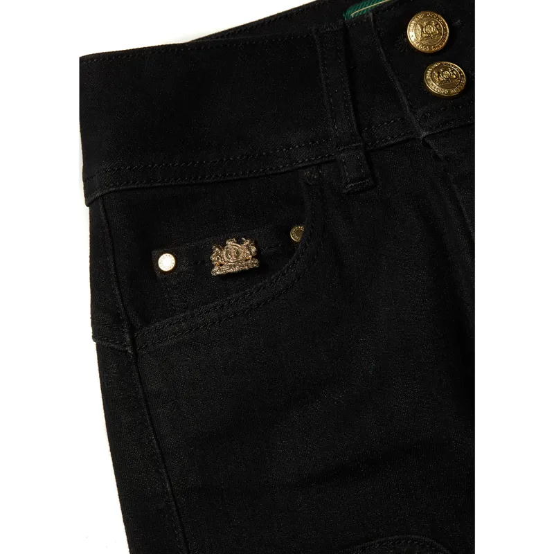 Holland Cooper Thermal Womens Jodhpur Jeans - Black-5