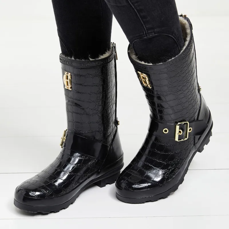 Short wellington boots with zips outlet