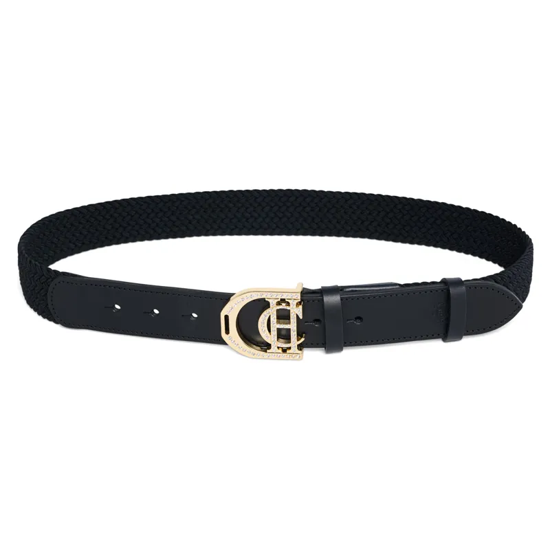Holland Cooper Stirrup Heritage Belt - Black Crystal