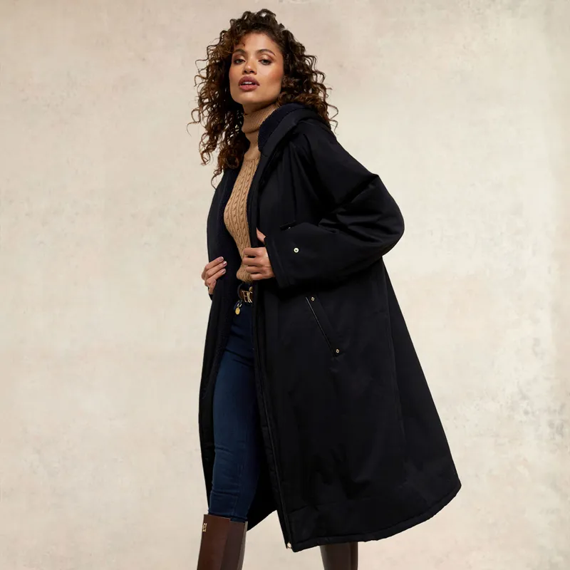 Holland Cooper One Size Waterproof Ladies Country Coat - Black