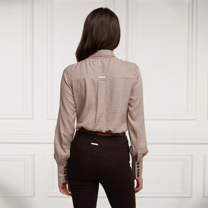 Holland Cooper Heritage Ladies Shirt - Oatmeal Check-3