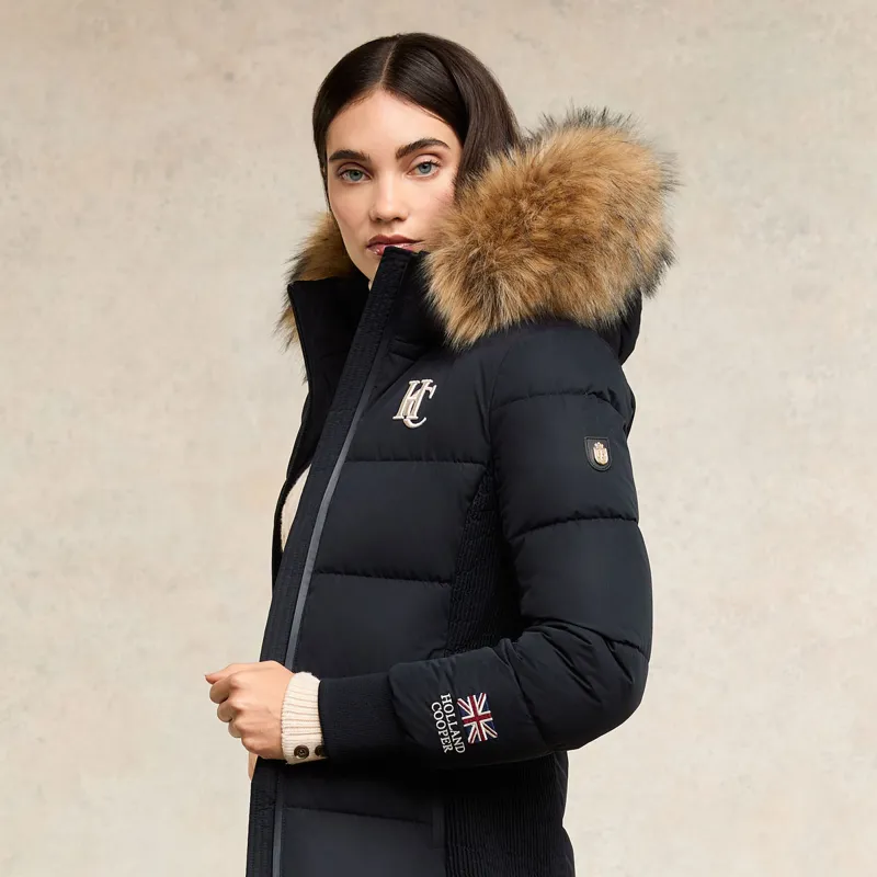 Holland Cooper Team Padded Womens Coat - Ink Navy-1