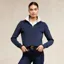 Holland Cooper Henley Training Ladies Quarter Zip - Ink Navy