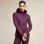 Holland Cooper Crystal Zip Ladies Hoodie - Aubergine