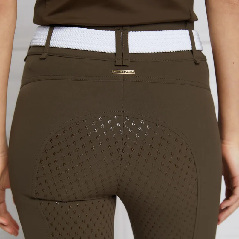 Holland Cooper Ascot Full Grip Ladies Breeches - Khaki-2