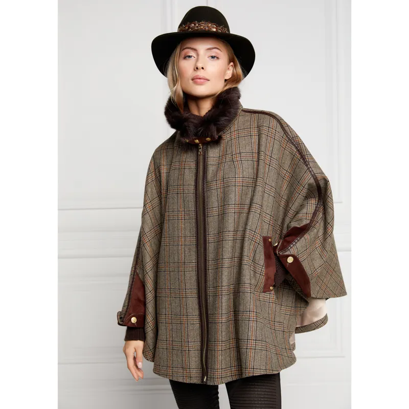 Holland Cooper Chiltern Cape - Bourbon Check-3