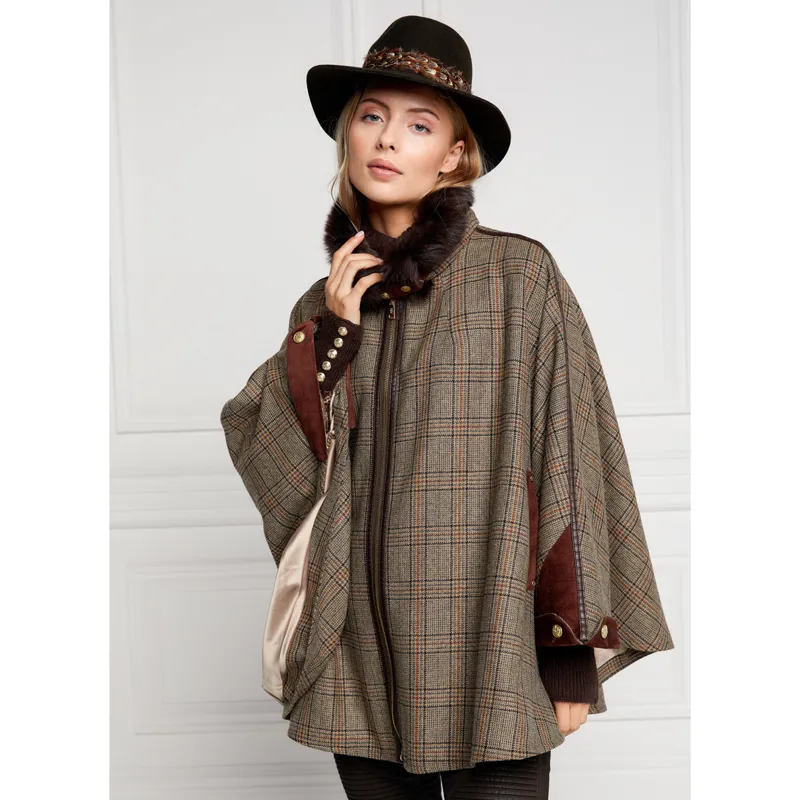 Holland Cooper Chiltern Cape - Bourbon Check-4