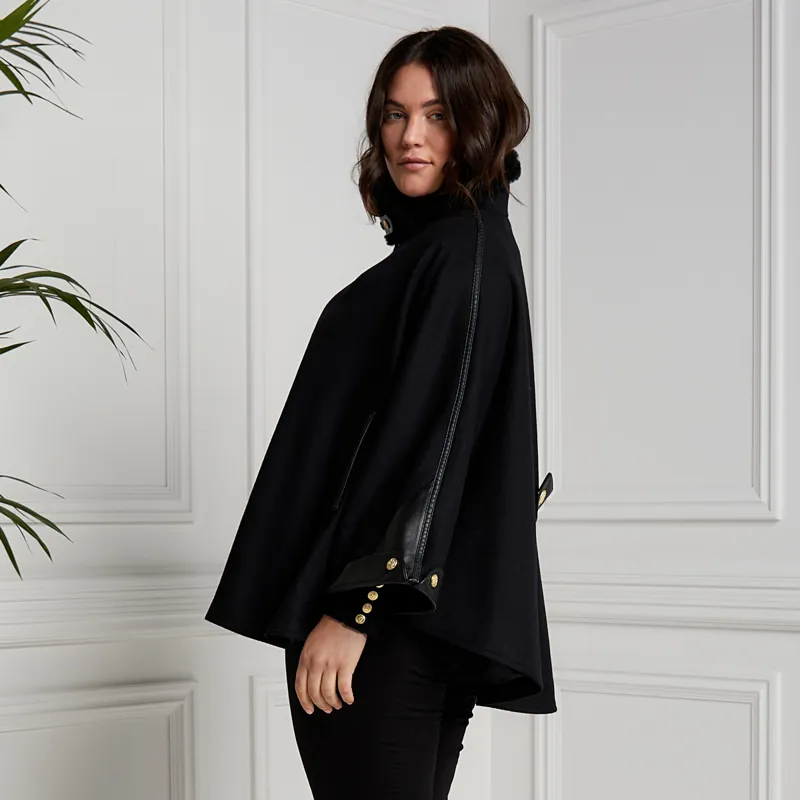 Holland Cooper Chiltern Cape - Soft Black-3