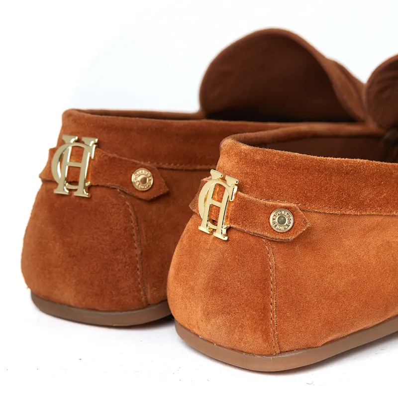 Holland Cooper Driving Loafers - Tan-1