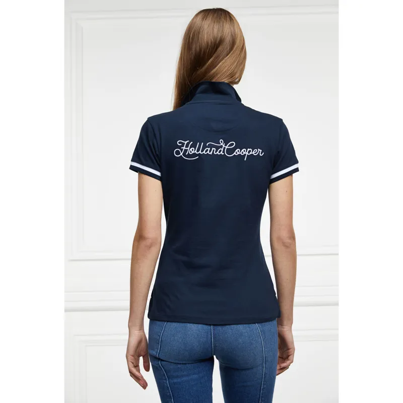 Holland Cooper Classic Ladies Polo Shirt - Ink Navy-2