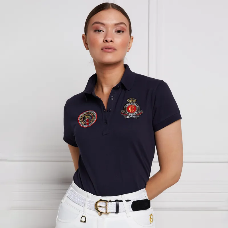 Holland Cooper Team Ladies Polo Shirt - Ink Navy