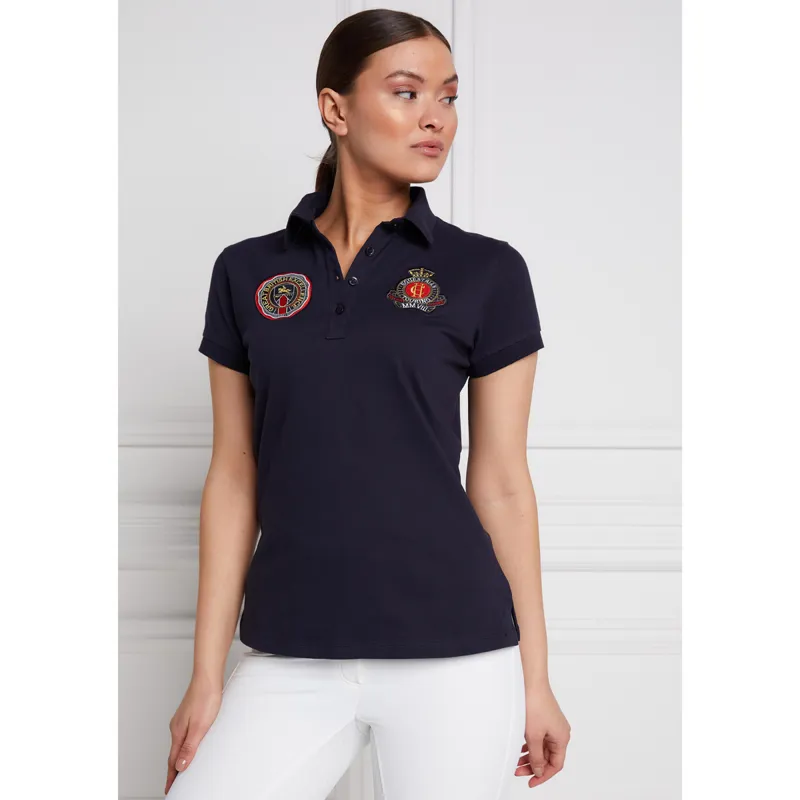 Holland Cooper Team Ladies Polo Shirt - Ink Navy-3