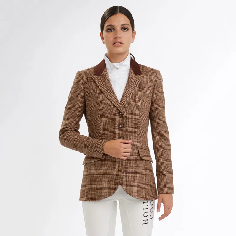 Holland Cooper Tweed Riding Jacket - Tawny-1