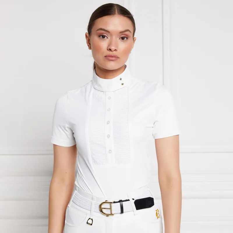 Holland Cooper Short Sleeve Ladies Competition Shirt - White
